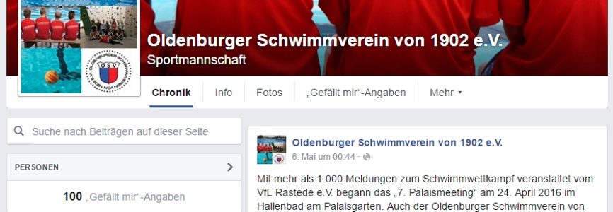 Danke für den 100sten Facebook-Like!