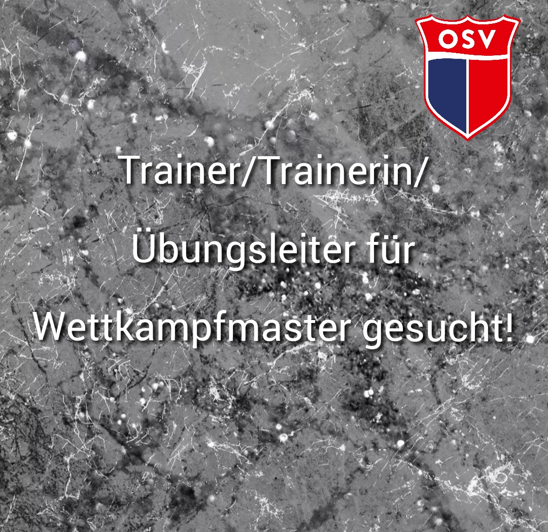 Trainerin oder Trainer für Wettkampfmaster gesucht!